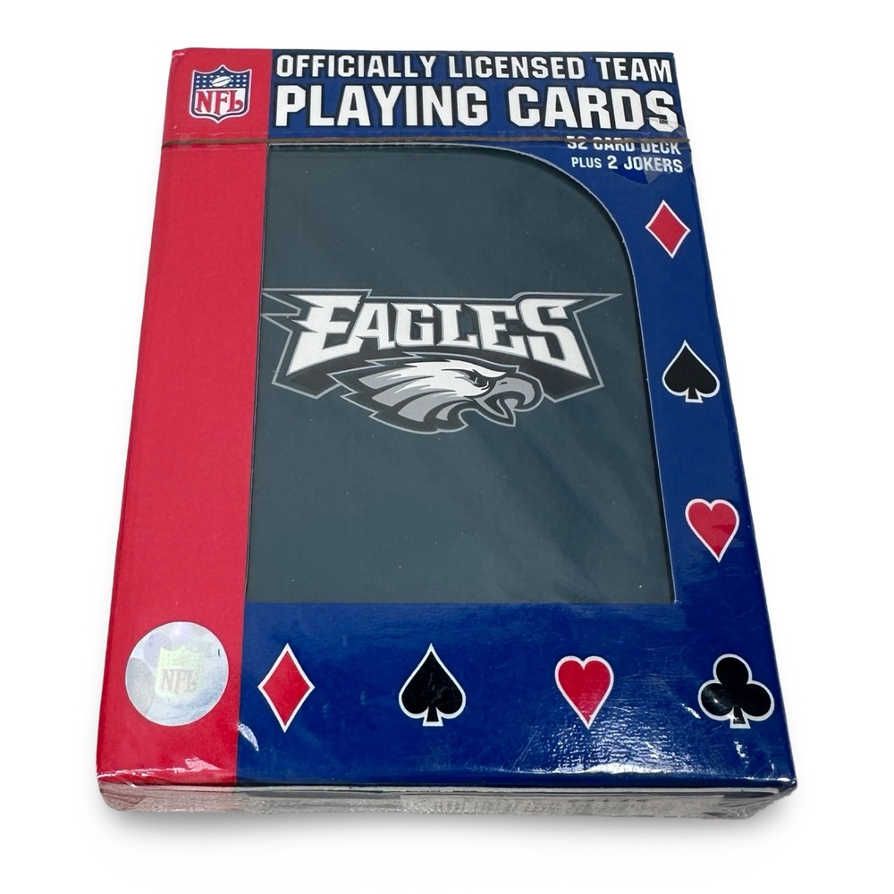 Philadelphia Eagles NFL Playing Cards PSG Factory Sealed Deck 52 Cards 2‎ Jokers